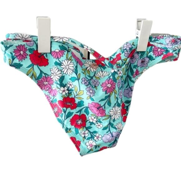 Nanette Lepore Tropical Floral Cutout Swim Suit Bikini 4,8,10 new! - Picture 7 of 10